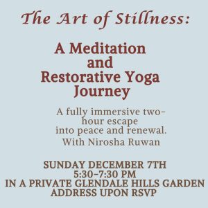 Meditation and Restorative Yoga event
