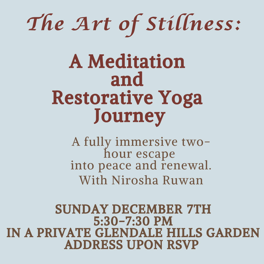 Meditation and Restorative Yoga event